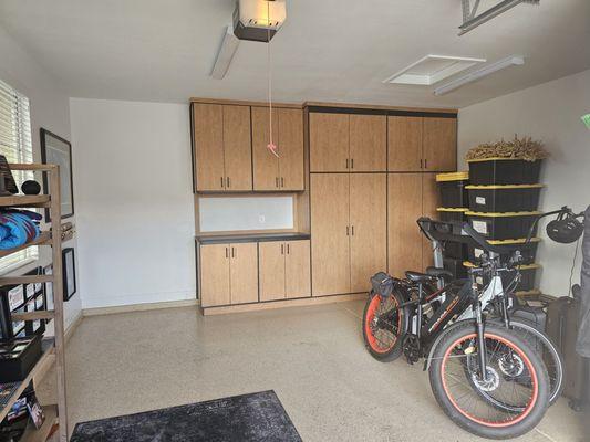 Cabinets and Work bench!