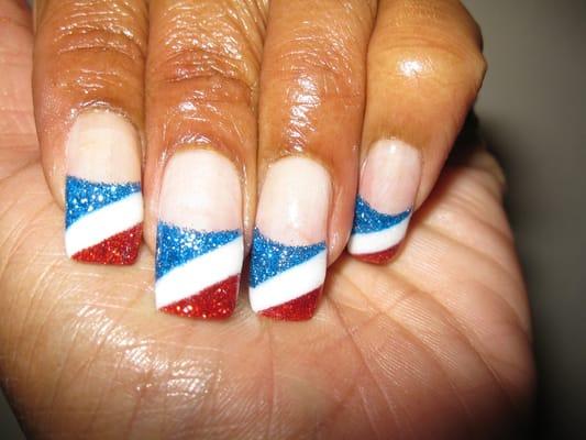 4th of July nails