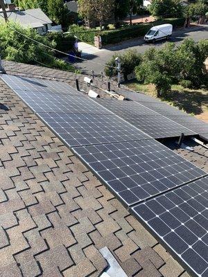 Before & After Cleaning Solar Panels