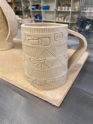 Pre fired mugs