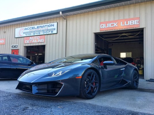 Lamborghini Huracan in for detail