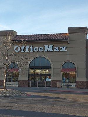 Front of Office Max in shopping plaza at Denver West.