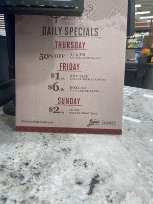 Specials!