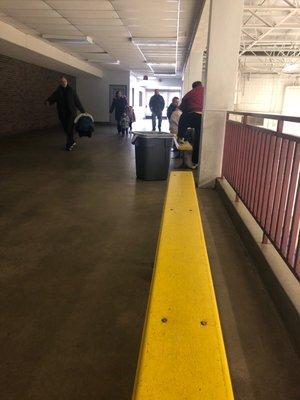 No bleachers to watch from, just a couple benches.