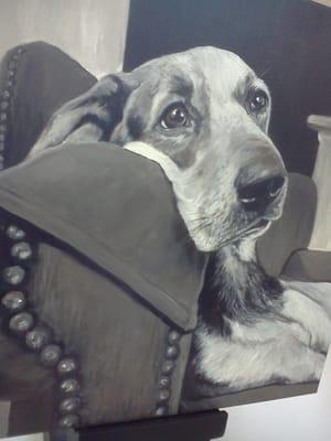 Acrylic painting by local artist:instructor Cara Merritt