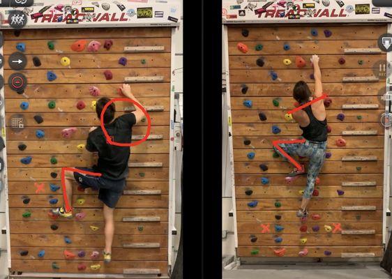 Climbing video analysis using the Treadwall