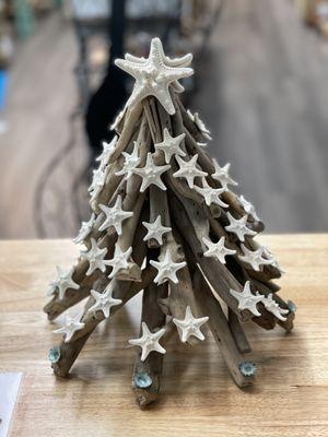 Driftwood and Starfish Christmas Tree