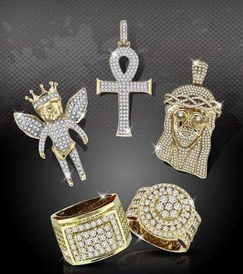 Diamond Ankh, Angels & huge gold and diamond Jewelry collection in stock