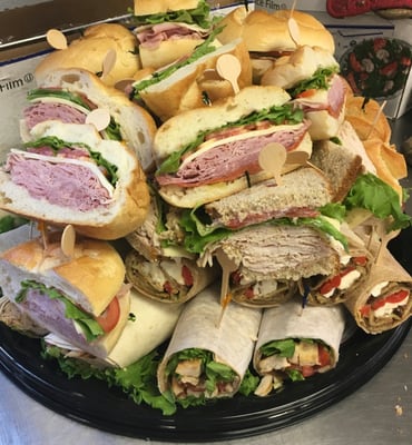 Sandwich Catering platter going out! Looks unbelievable!