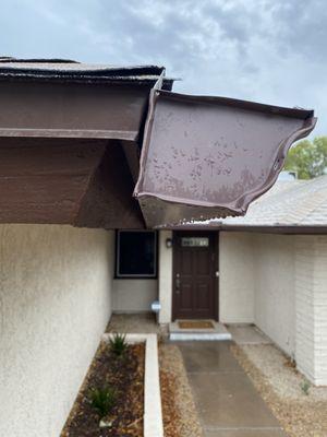 Installed the gutters ON the drip edge instead of UNDER it.