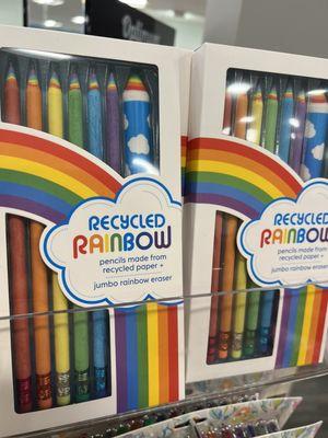 Recycled rainbow pencils. MUST HAVE.