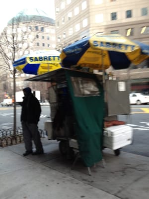 Hot Dog Cart At South End Ave