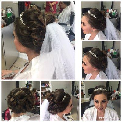 Congratulations to our beautiful bride... had so much fun today creating beauty...