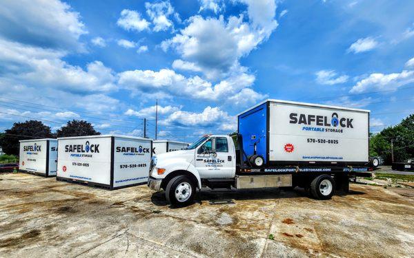 8' x 16' containers ready for delivery.