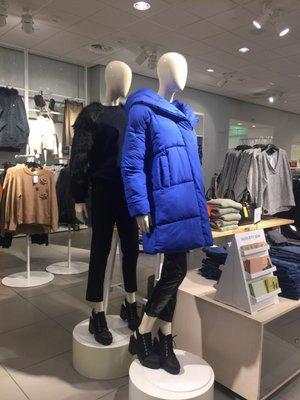 Poofy jackets! Love the color blue but not sure about the size.