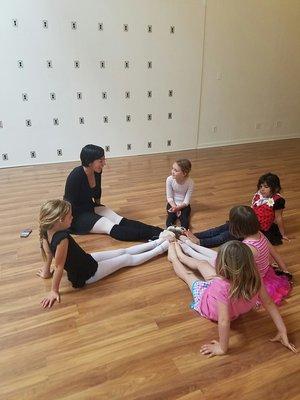 Working with kids in the community--Yoga and Ballet.