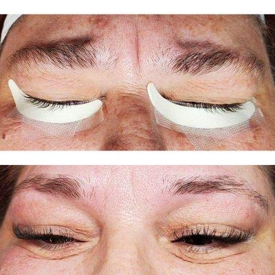 Hybrid lashes and brow wax