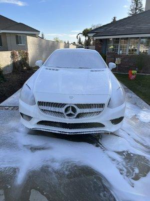 Maintenance wash on a Mercedes Cls 350