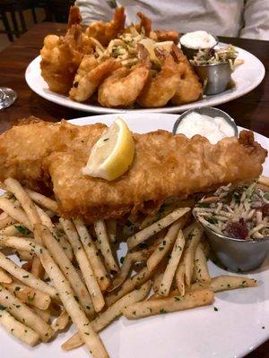 Two nice sized pieces of fried fish and the jumbo fried shrimp. Two dishes which are definitely worth trying!