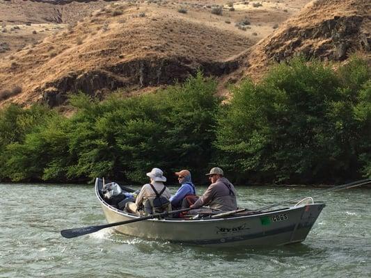 Absorb the rugged beauty of the Deschutes River canyon from the comfort of a drift boat.