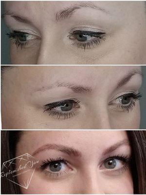 Soft combo brows! (Hairstrokes and soft shading)