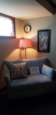 Cozy corner of the counseling office.