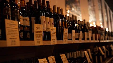 Shop the wall -- over 120 wines at less than $15