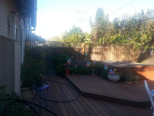 Backyard deck