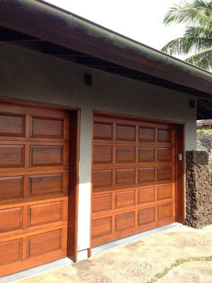 Refinished garage doors. https://www.fearlesspaintingllc.com