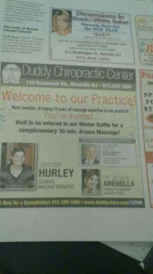 Come in to Duddy Chiropractic Center meet with or team and book a massage.