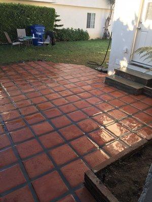 Saltillo Terra Cotta tile installation