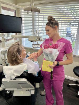 It always feels good when patients show their appreciation. We have an amazing dental hygiene team!