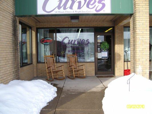 Curves entrance at the Franklin Center.  Welcome!