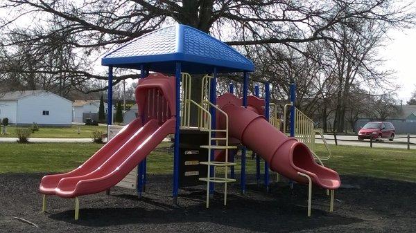 a playground structure of bigger kids