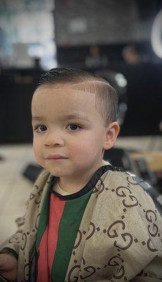 Ethan Blendz at Raymond's Barbershop