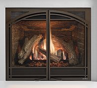 Heat & Glo -6000CLX gas  fireplace 40,000 BTUs  * Premium logs  * LED illuminated ember bed  * Fan kit with speed control  * Brick refractor