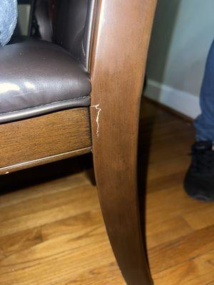 Cracked chair