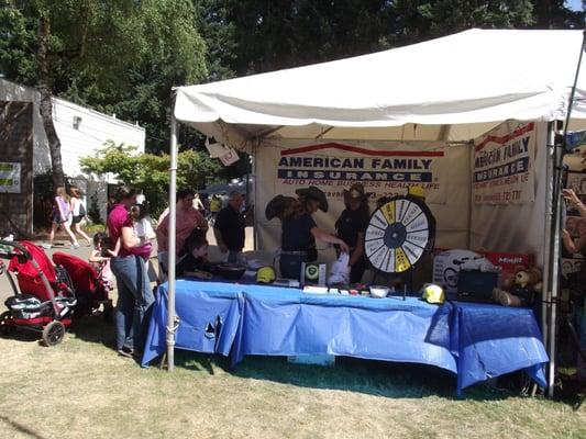 Our booth at the fair 2011.