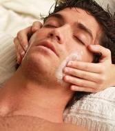 Man Getting Massage, Facelift Massage in Harrisburg, PA