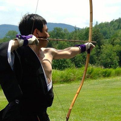 Kyudo practice