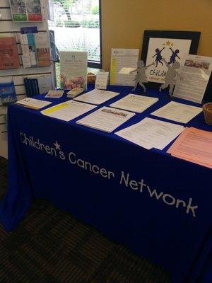 Tons of information on programs offered for the families with children that have cancer.