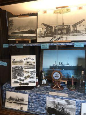 One of the mainly great displays here. This one is about the Lake Michigan Carferries of the Grand Trunk and Ann Arbor.