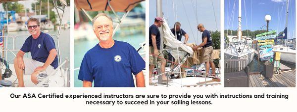 Certified ASA Sailing Instructors