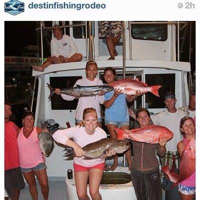 Destin Fishing Rodeo girls rally!!