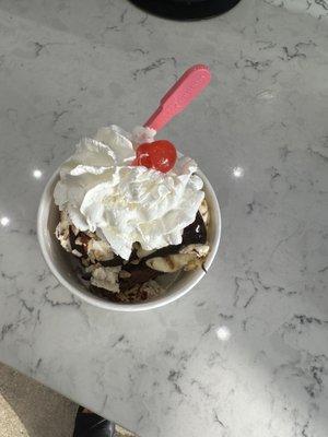 Warm Brownie Sundae