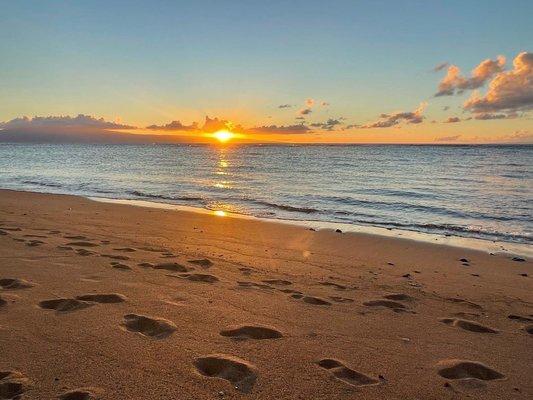 Sunset on the beach