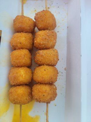 Fried Cheese Skewers