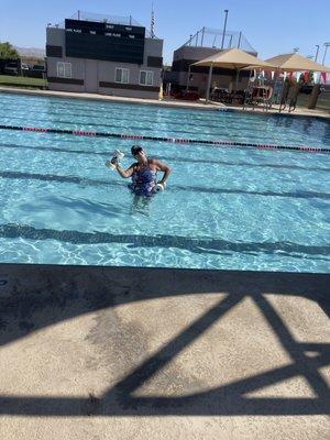 Water aerobics!