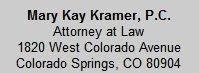 Kramer Mary Kay Attorney