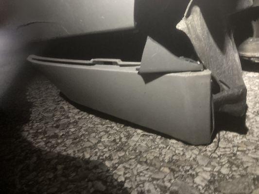 Damage done by marks towing